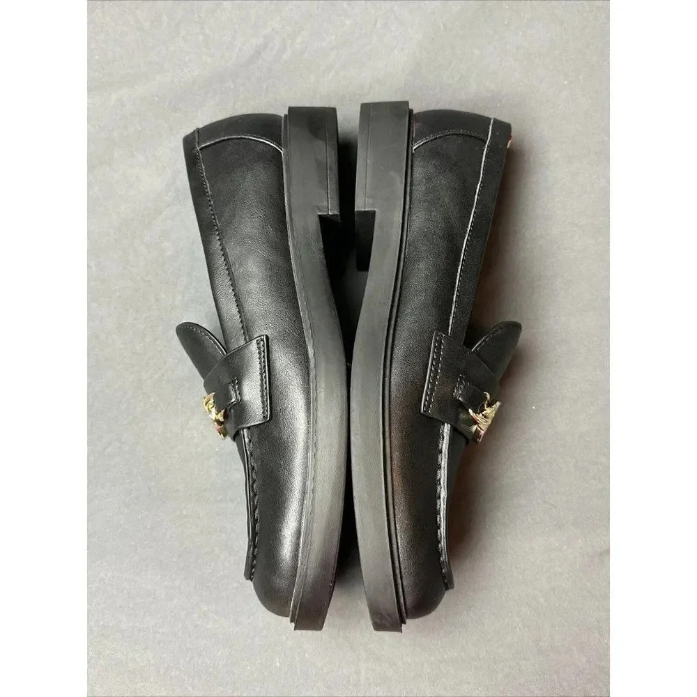Tommy Hilfiger Black Loafer Women's Slip On Size 6 And 8 New - Picture 4 of 16